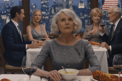 ‘You don’t need any more food, this is all you’re allowed to eat,’ my daughter-in-law told me, then served lobster and fancy drinks to her own family like royalty, pushing a plain glass of water toward me while my son coolly added, ‘Mom, you should know your place.’ I just smiled and replied, ‘Noted,’ and a few minutes later, when the chef walked in, the entire table fell silent.”