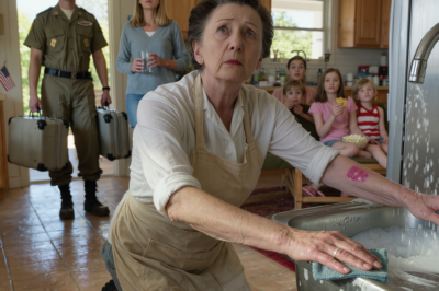 When my son came home from the army, he found me on my knees scrubbing a stranger’s floor — in the house I used to own. He stood there in his uniform, dirt still clinging to his boots, watching the woman who raised him reduced to someone’s housemaid. I’ll never forget the look in his eyes — not shock, not pity, but a quiet, breaking kind of rage.